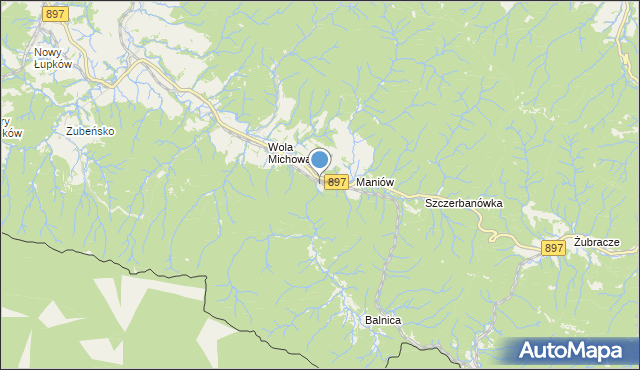 mapa Leśniczówka Balnica, Leśniczówka Balnica na mapie Targeo